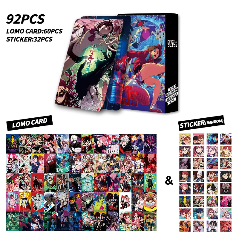 2Pcs Fan Made Anime Style Lomo Cards Double Sided HD Color Printing Mini Photo Cards Collect Stickers Hobby Decor Gift Cards