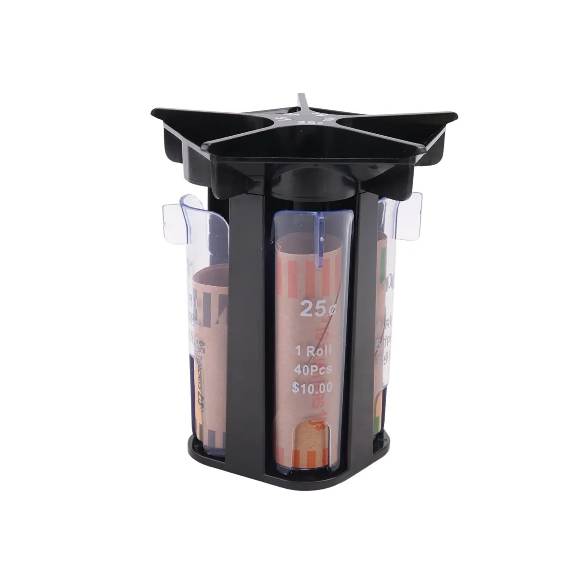 【~ NEW A03R】Coin Sorter Tube Coin Counter with Coin Wrappers,5-IN-1 Change Sorter Change Counter Machine, Coin Organizer Coin Ho