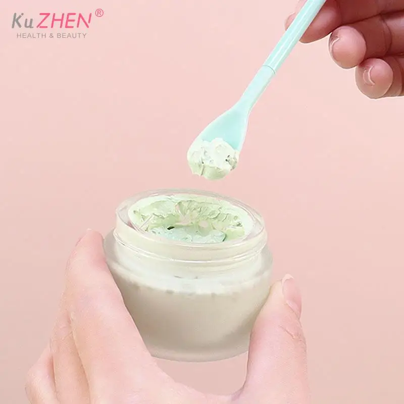Picture 5: 1PC Silicone Mini Spatula Cosmetic Scraper Double-headed Scraper Baking Scraper Silicone Scraper Jam Spatula Makeup Kit