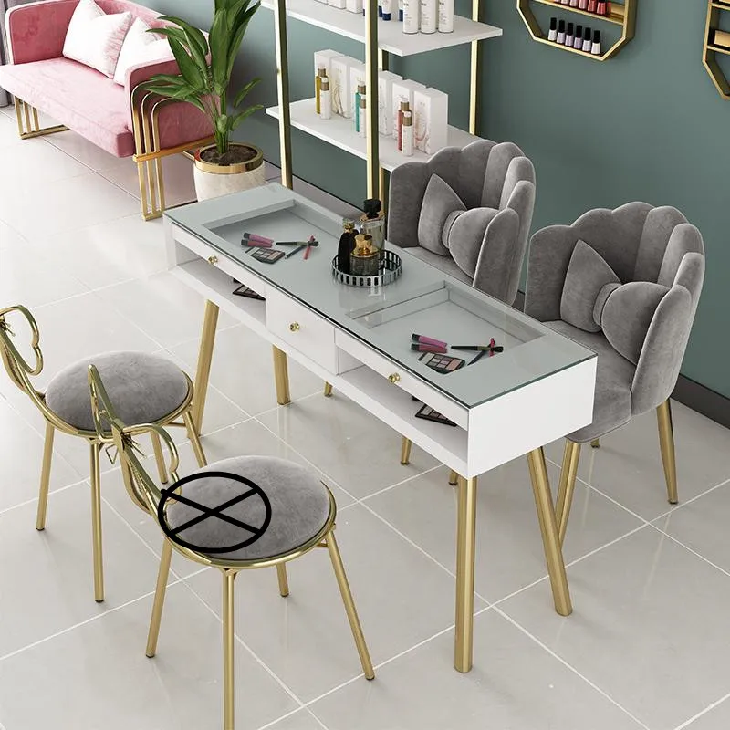 Accessories Kawaii Nail Table Workstation Mobile Nordic Reception Nail Table Designer Barbershop Tavolo Unghie Salon Furniture