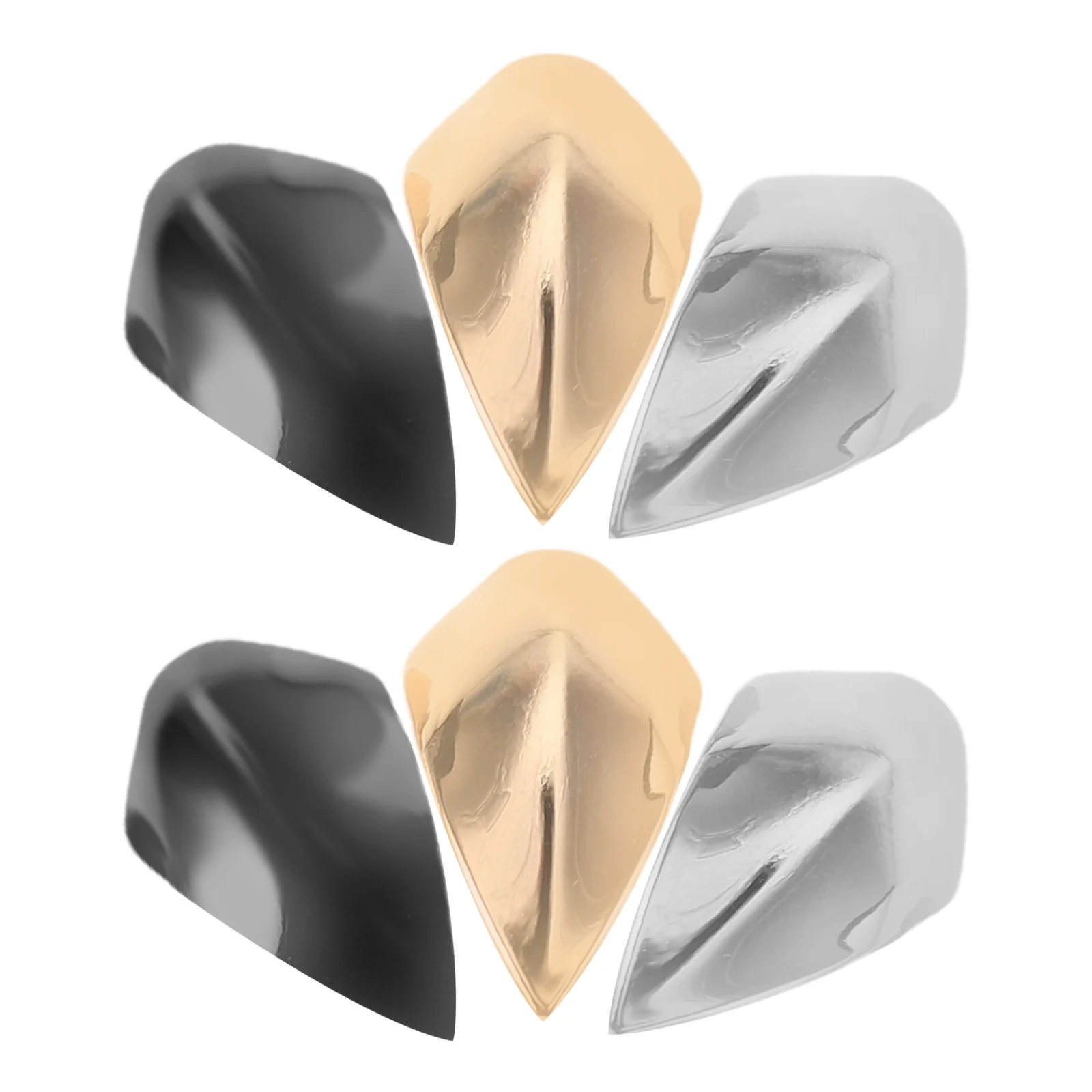 

3Pairs High Heel Protector Metal Pointed Shoe Tip Caps for Occasions Scratch Shoe Heel Tip Covers