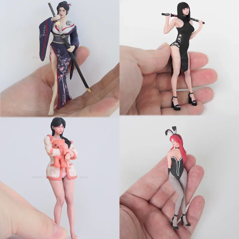 

1/18 1/16 1/12 Scale Samurai Girl Bunny Beauty Sexy Hitter GK 3D Printing Painting Realistic Resin Sculpture Miniature Figure