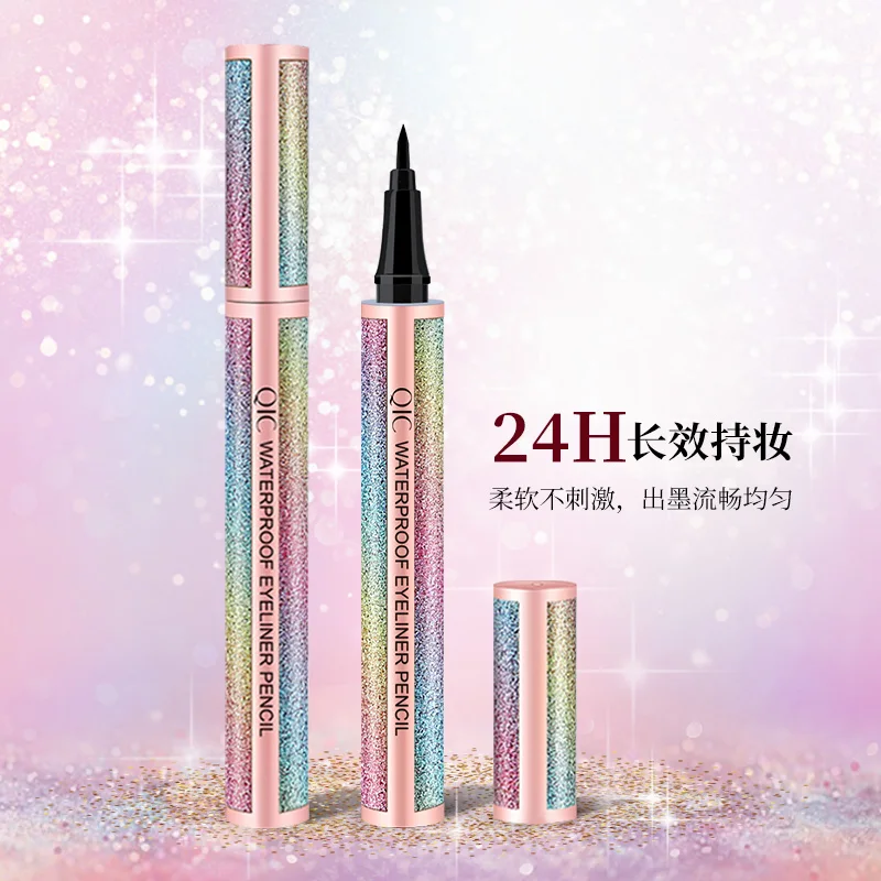Starry Sky Black Liquid Eyeliner Pen Waterproof Quick Drying Eye Liner Pencil Women Beauty Cosmetics Eye Makeup Products