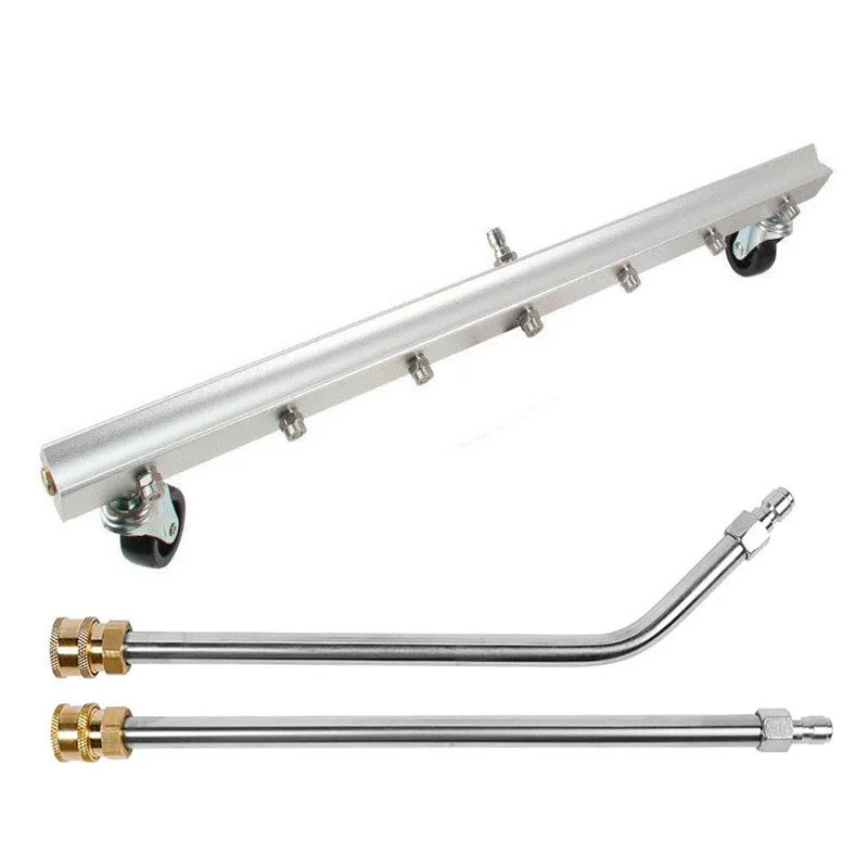 

Мойка высокого давления Очиститель ходовой части 4000 фунтов на квадратный дюйм Водяная метла днища 7 отверстий 4000 фунтов на квадратный дюйм 65 см 1/4 Быстрый разъем 2 колеса