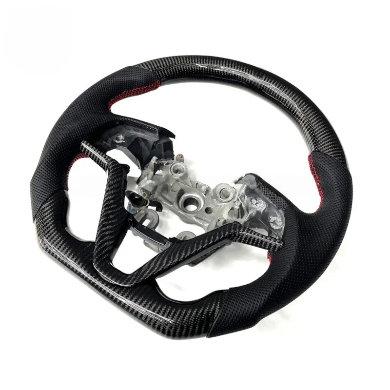 Lightweight Carbon Fiber Steering Wheel for Tucson Elantra Avante with Custom Textures Enhanced Grip Shock Absorption
