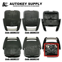 Autokeysupply AKGMS233 Control remoto de 2 botones con soporte de batería para Chevrolet