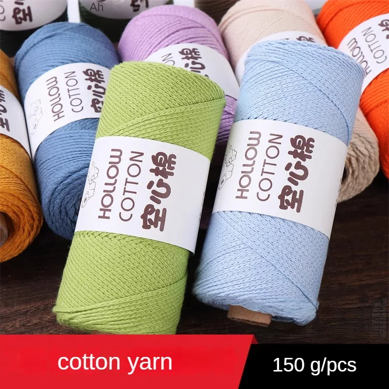 150g 100% Cotton Yarn Thick for Crochet Knitting Bags Cushion Dolls Accessory Hat Diy Firm Comfortable Soft Smooth Warm Thread