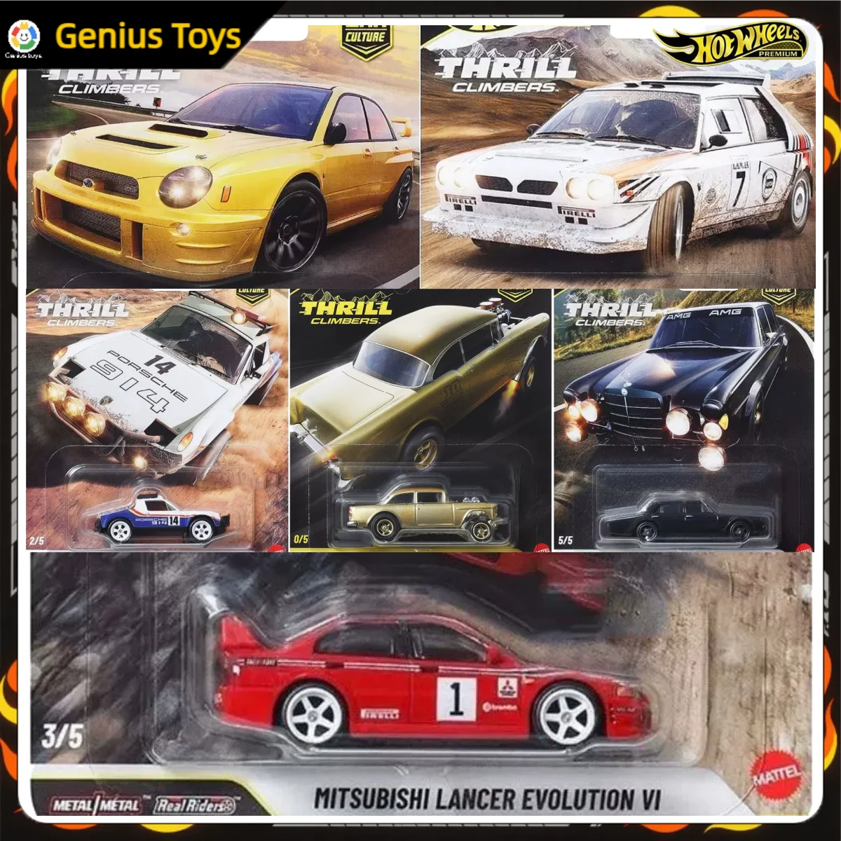 

Hot Wheels Premium 2026, новые скалолазатели-трил, Subaru Porsche Mitsubishi Mercedes-Benz, автомобиль-культура, 1:64, литая под давлением модель автомобиля