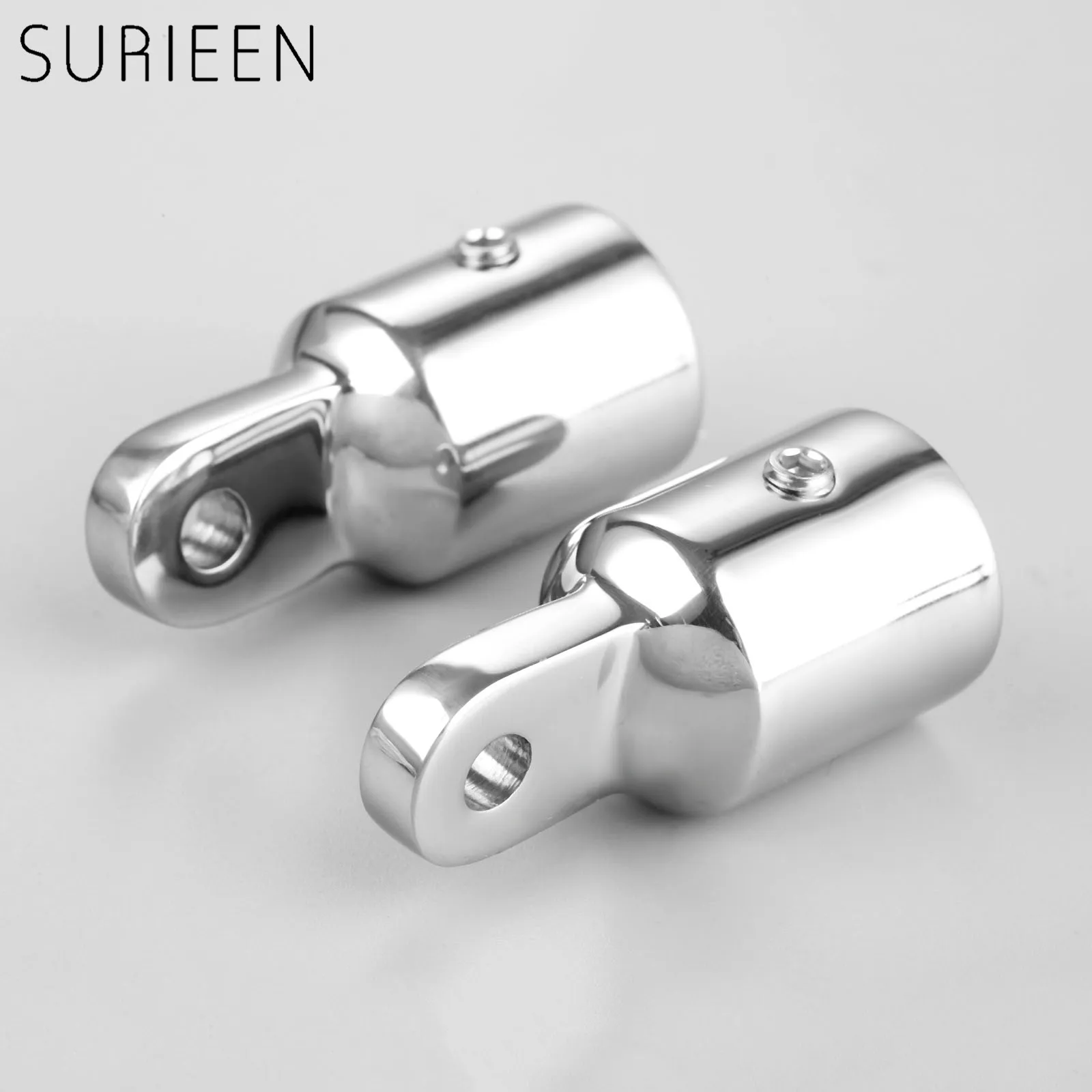 2Pcs Marine Stainless Steel 316 Bimini Top Eye End Cap Boat Hardware For 3/4