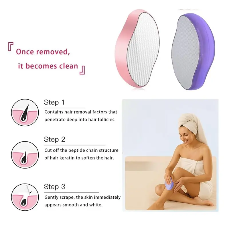 A25U Painless Crystal Hair Remover Reusable Hair Remover Stone Magic Painless Exfoliation