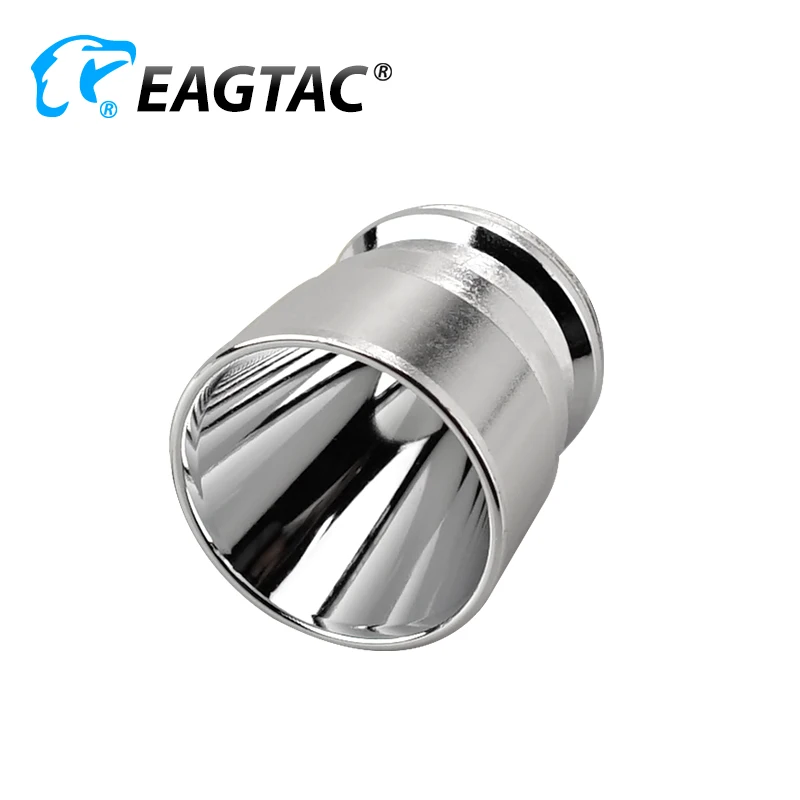 28.4mm(D) x 27.1mm(H) 6.6mm Emitter Hole Smooth Aluminum Reflector For EAGTAC T200C2 XML2 SST20 SST40 SFT40 Nichia...LED