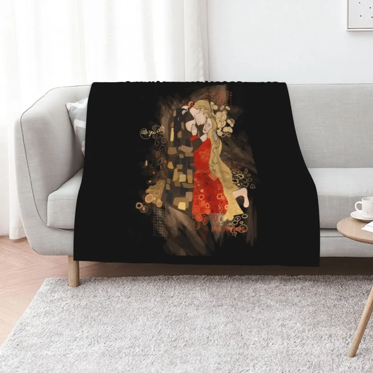 Princess Bride T-ShirtThe Invention of the Kiss Throw Blanket manga Personalized Gift Polar Custom Luxury Blankets