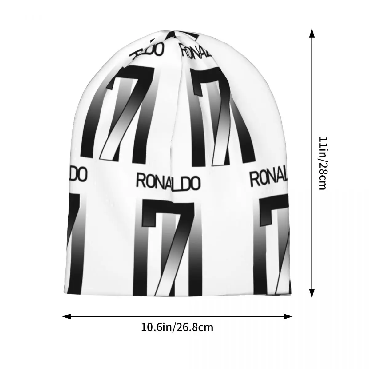 Ronaldo Football Number 7 Skullies Beanies Hats Warm Autumn Winter Outdoor Cap Knitted Bonnet Caps for Men Women Adult