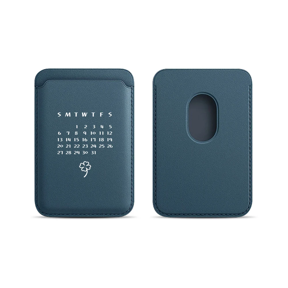 Minimalistisches Luck Leder-Kartenetui Handyhülle Kartenhalter für Magnetische Hülle Geeignet für alle iPhones für Magsafe Karten-Handytasche – Detail 3