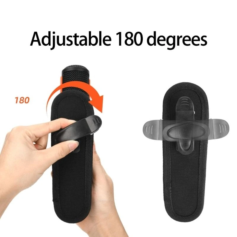  Portable Microphone Storage Bag Thickened Nylon Fabric Build In PP Panel Nonslip
