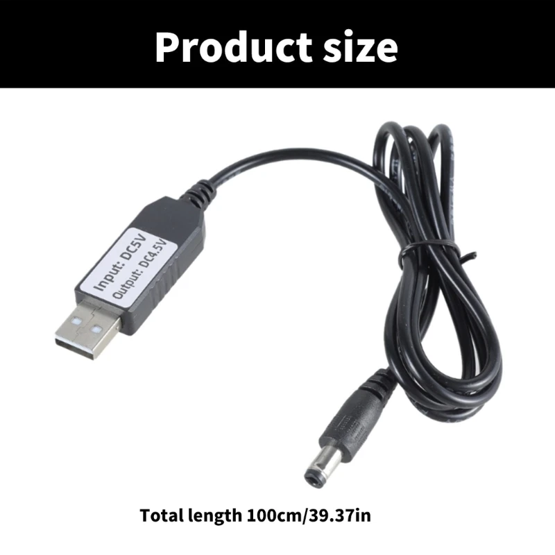 Cáp nguồn M17B USB 5V2A đến 4.5V DC5.5x2.1mm cho dây nguồn điện tử chạy bằng pin 5,5x2,1mm
