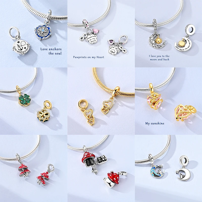 2026 925 Sterling Silver Butterfly Night Glow Charms Beads Clip Pendant Fit Original Bracelet DIY Women Birthday Gift Jewelry view 4