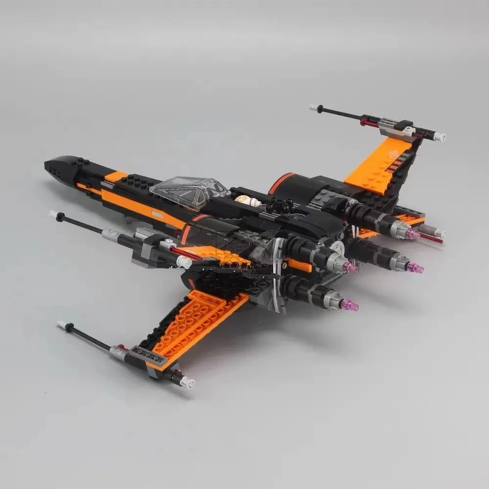 Galaxy-Battle-MOC-Star-Ship Model Building Blocks Fighter Space Craft Spaceship Aircraft SpaceShip Bricks Birthday Gift Boys Set image 5