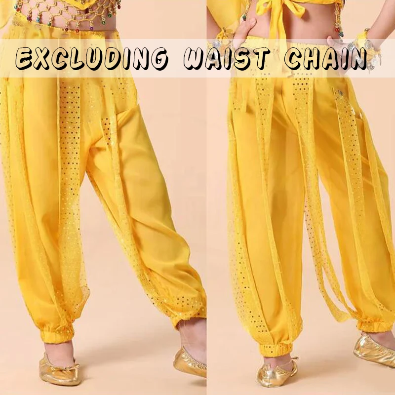 Shining Belly Dance Costume Long Trousers Bloomers Bellydance Tribal Pants India Bollywood Oriental Egypt Dancewear One Size