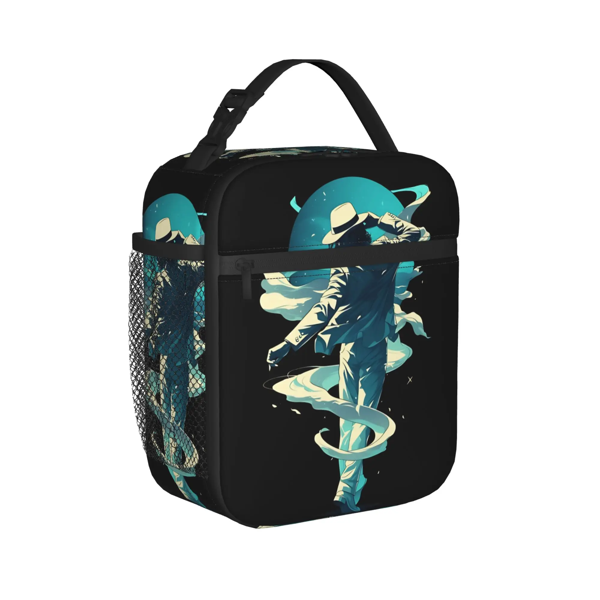 MJ Timeless Dance Insulated Lunch Bags M-Michaels Lunch Container Thermal Bag Tote Lunch Box College Outdoor Food Storage Bags