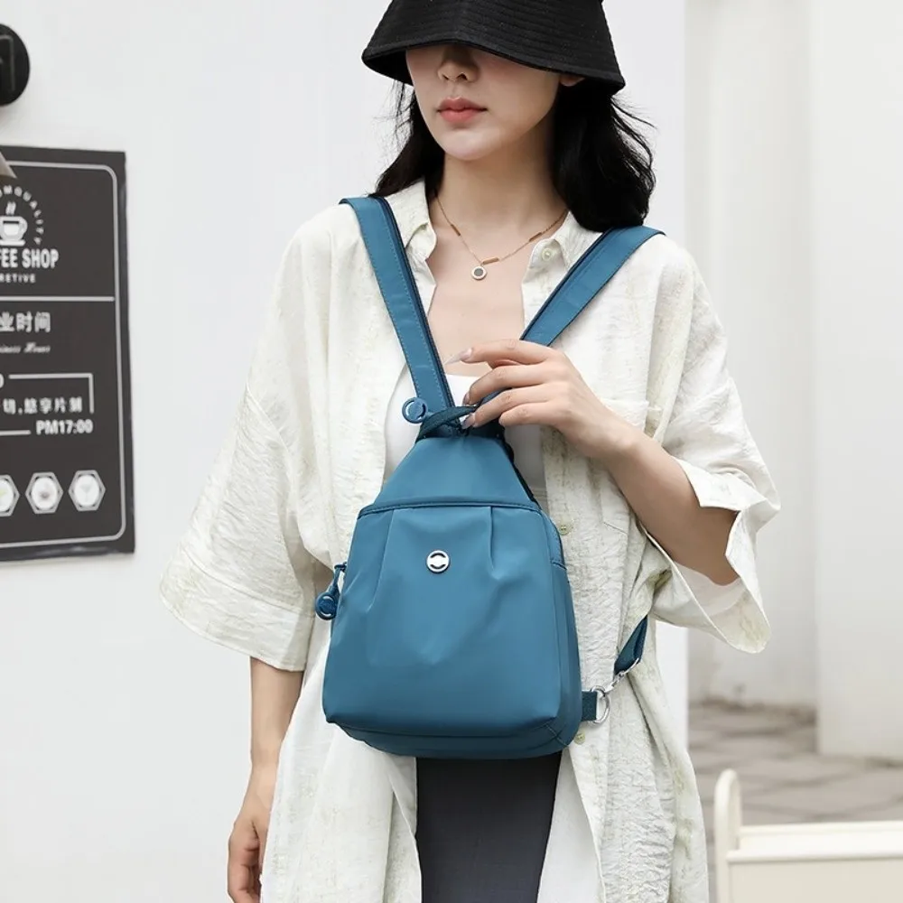 

Casual Oxford Fabric Backpack Large Capacity Waterproof Chest Bags Multi-purpose Multi Layer Shoulder Bag Unisex