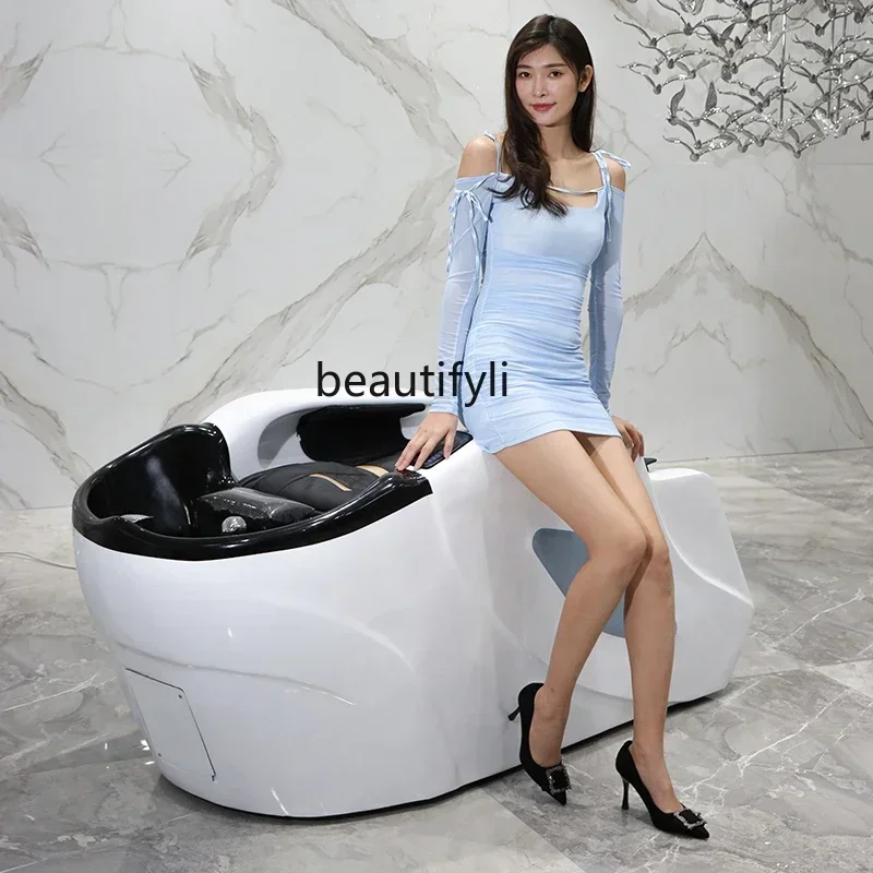 

07Electric Intelligent Massage Shampoo Bed Beauty Salon Barber Shop Fumigation Head Treatment Water Circulation