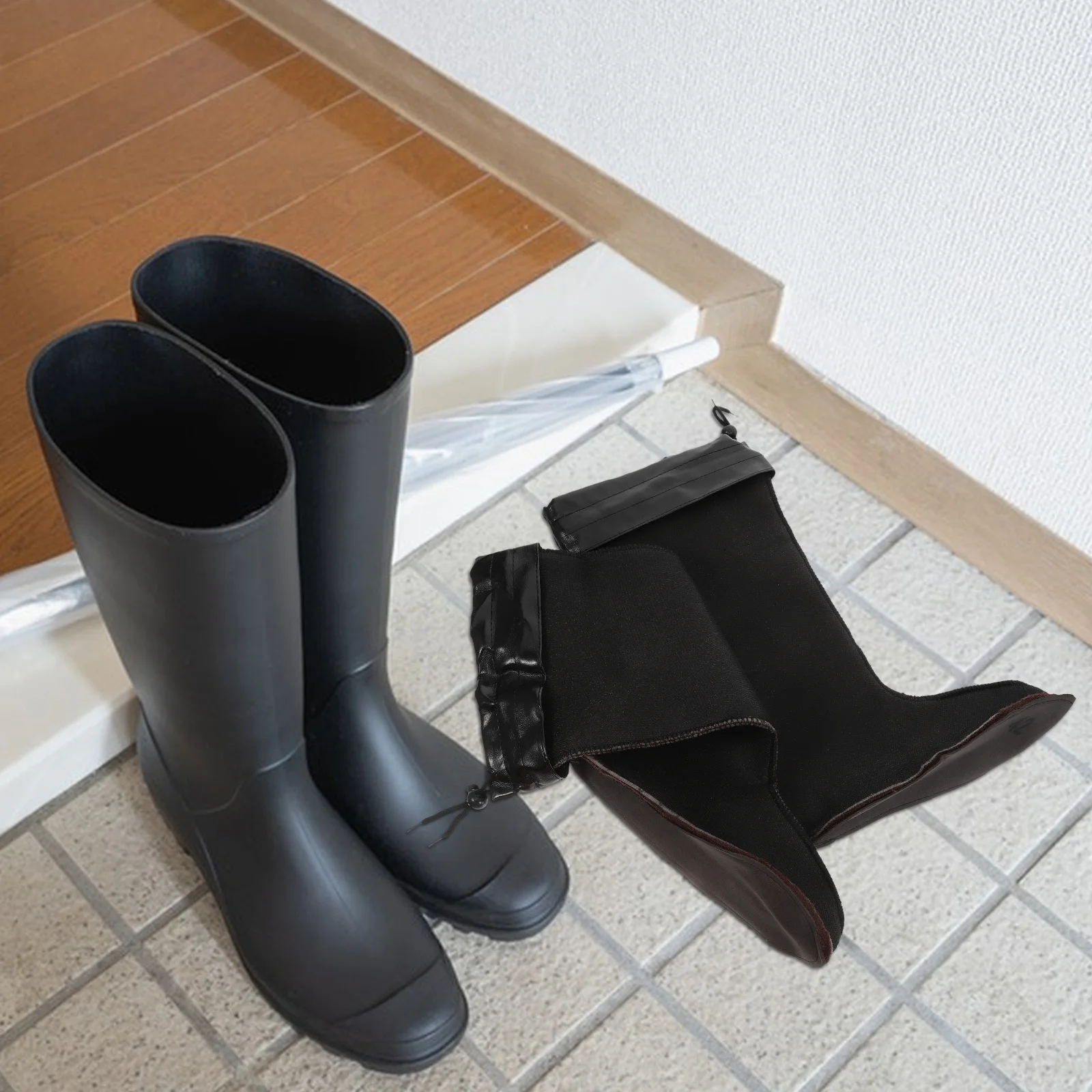 

1Pair Insulated Boot Liners Men Winter Rain Boots Warmth Cozy Socks Thermal Inserts Cold Weather Protection Accessory