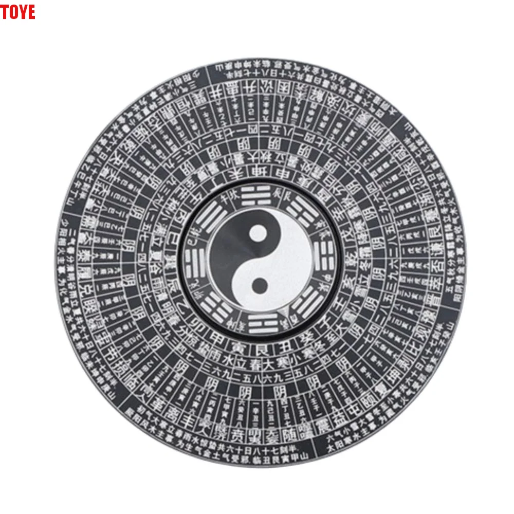 

Gyroscope Handheld Tai Chi Fingertip Gyro Bagua Pattern Chinese Style Finger Spinner Retro Rotating Zodiac Spinning Toys Office
