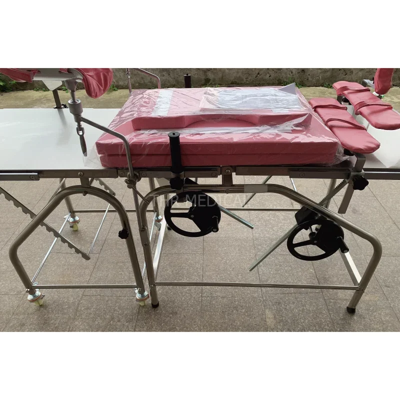 THR-C004A Manufacture manual gynecology operating table medical obstetric bed price