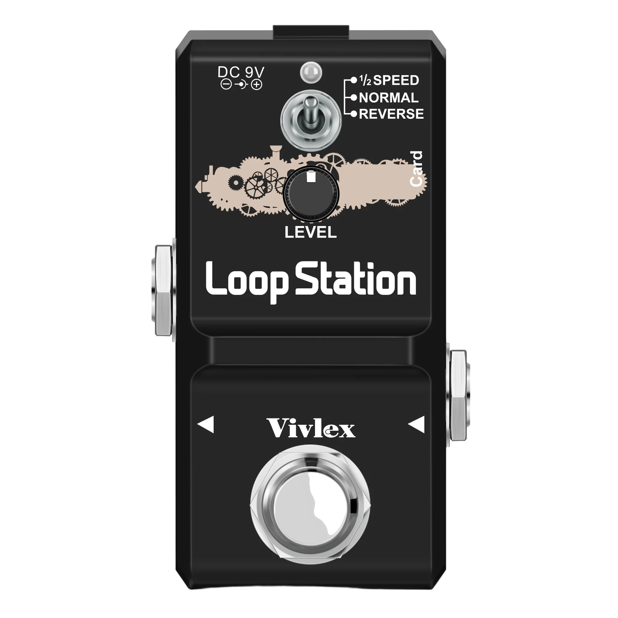 

Electric Guitar Pedal Loop Station Mini Bass Looper Upgrade REVERSE & Speed Mode Effect Unlimited Overdub 10 mins Record Time