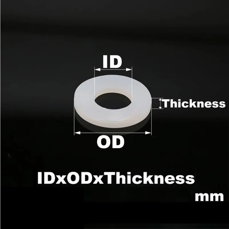 1-50pcs Silicone Flat Washer ID 10-426mm O-ring Sealing Ring Waterproof Flat Gasket High-temperature Resistant Sealing Gasket