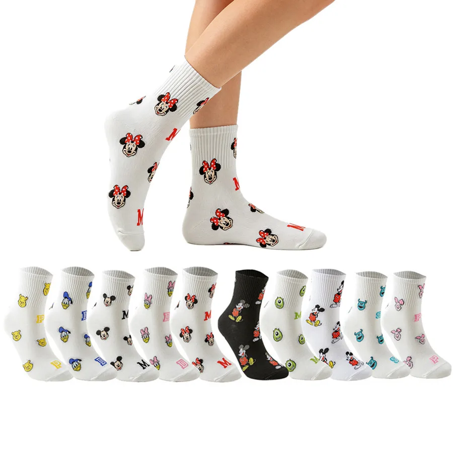 Disney Men Women Funny Cartoon Anime Socks Street Fashion Hip Hop Crew Socks