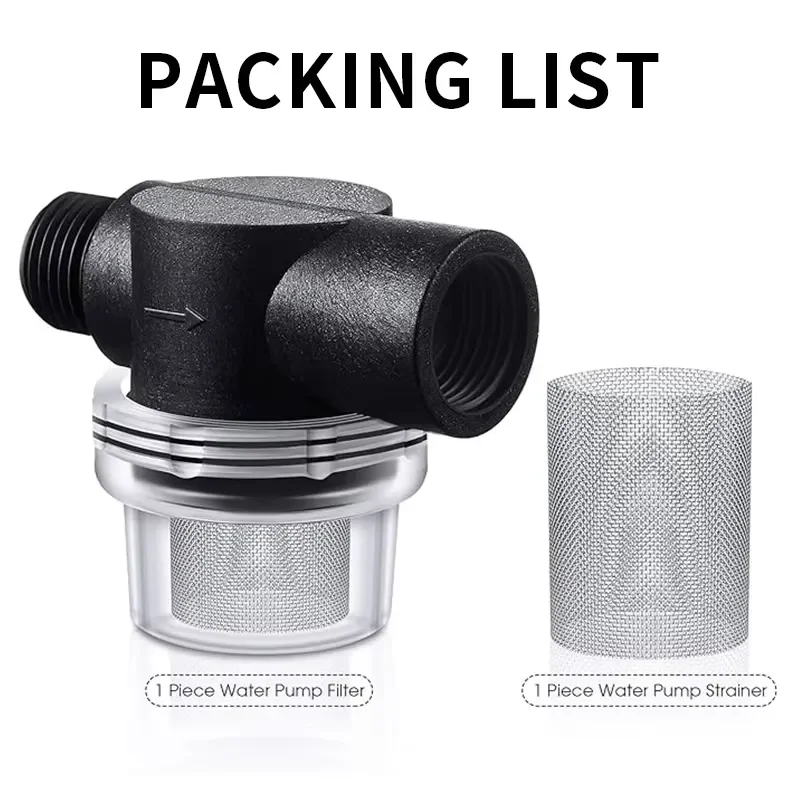 NPT Precision Threaded Pre-Filter RV Pipeline Sediment Tap Water Filtration Car Wash