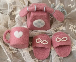 Newborn Photography Props Phone Wool Felt Doll Rabbit Clond and Star Photography Props Accessories Baby Studio