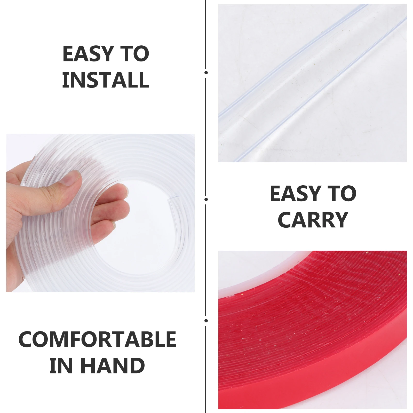 

Silicone Bumper Strips Transparent Corner Guards for Tables Desks Walls Coffee Table Edges Fireplace Hearth Protection Furniture