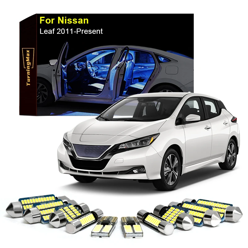 

Canbus Interior Lighting LED Bulb Kit Package For Nissan Leaf 2011-Now Map Trunk Dome Reading Lights Indoor Lamp Car Accessories