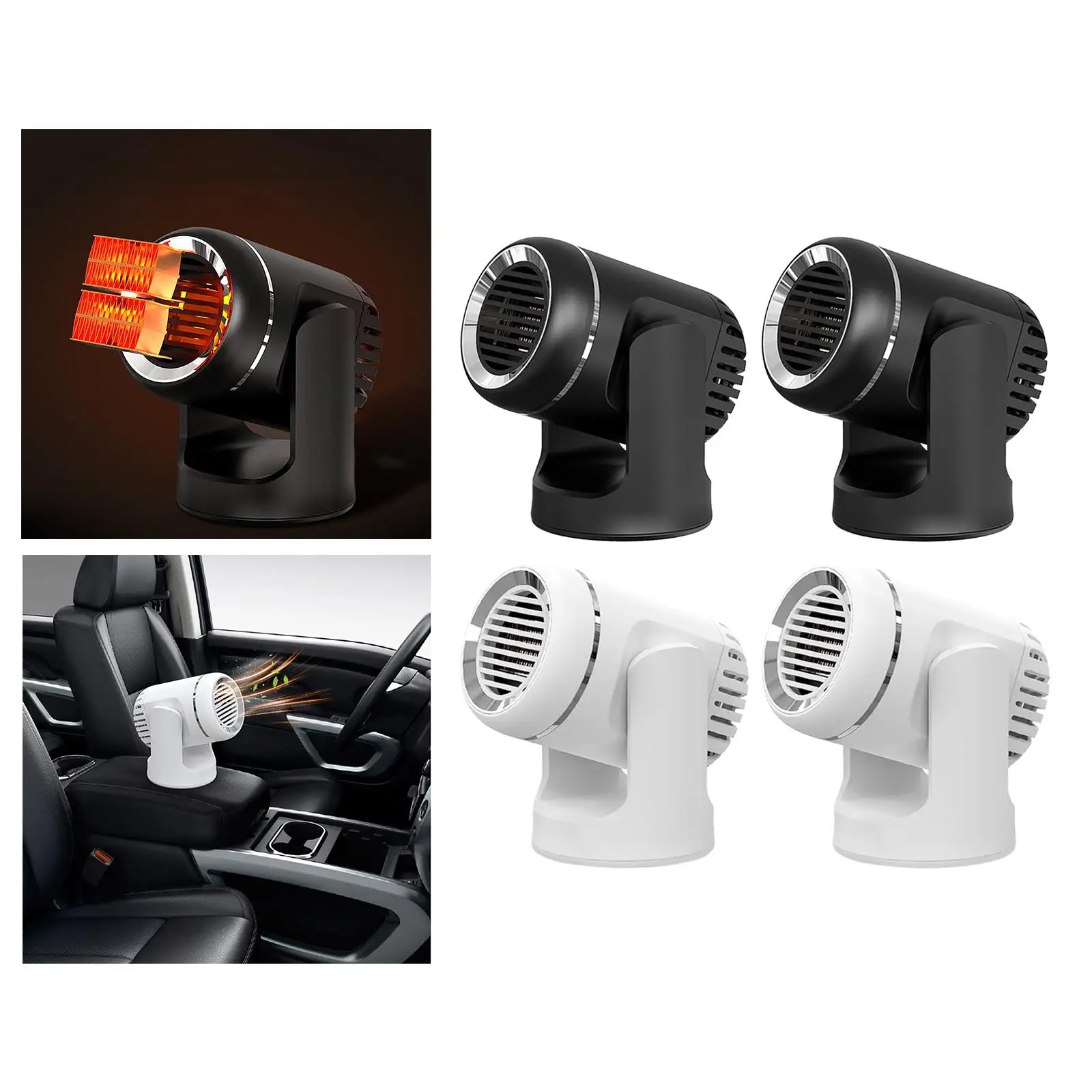 

Portable Car Heater Defroster Cooling Fan Car Heater Windshield Defroster 150W Fast Heating Car Defogger Fit