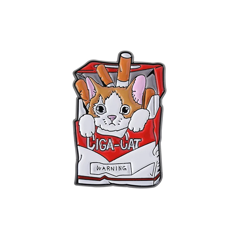 Cute Cat Enamel Pins Custom Let's Suck Cats Together Brooches Lapel Badges Clothes Animal Jewelry Gift for Kids Friends