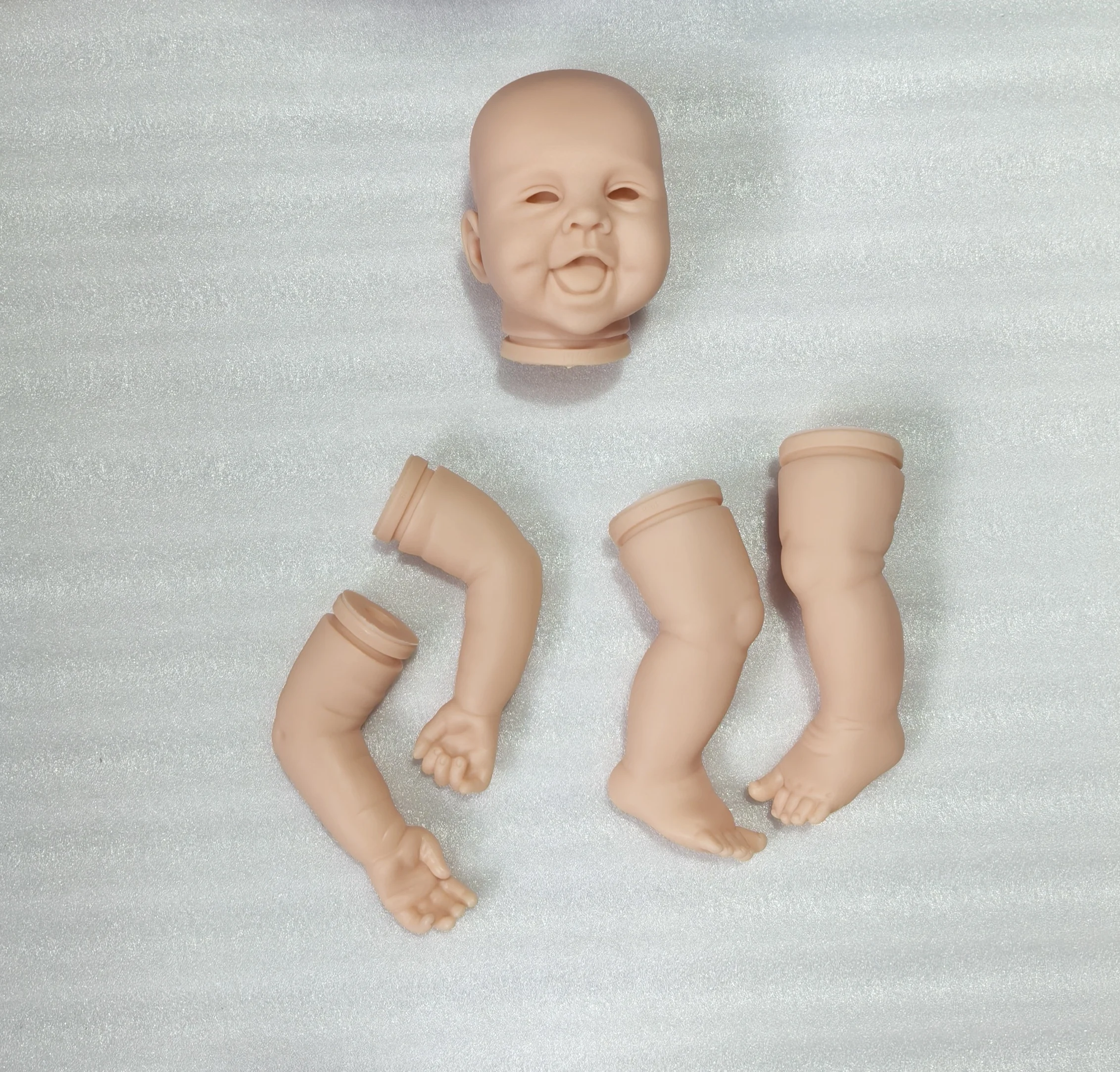 NPK 20inch Smiley Lisa Reborn Doll Kit - DIY Unfinished Toys for Collectors Clearance Sale