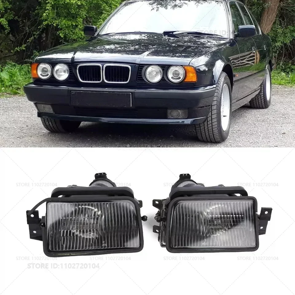 For 1989-1996 BMW 525i 530i 535i 540i M5 (E34) Fog Light Lamp Cover (Without Bulb) 63178360941 63178360942 view 2