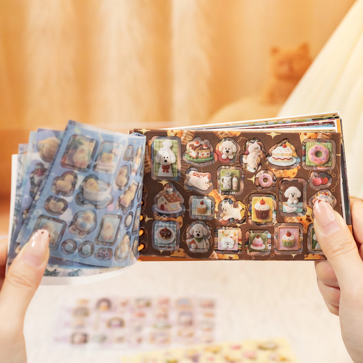 

Набор наклеек JIAMEI, 20 листов, серия «Плюшевые звезды», креативные мультяшные PET-наклейки для скрапбукинга, дневников и декоративных поделок своими руками