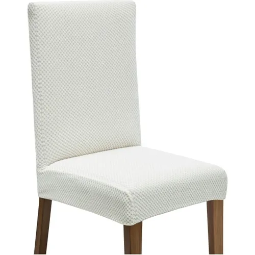 Bogda Hexagonal Honeycomb Pattern Lycra Washable Chair Cover Stone Color | Chair Cover 6'lı