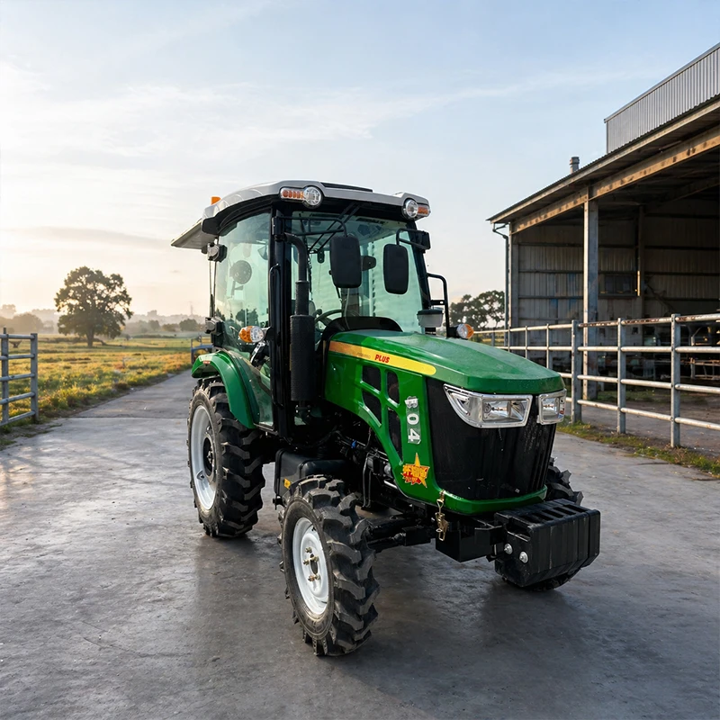 Premium CE 40HP 4x4 Tractores Agricolas Power Steering Diesel Engine With Cabin Heater Machinery Farm Usage