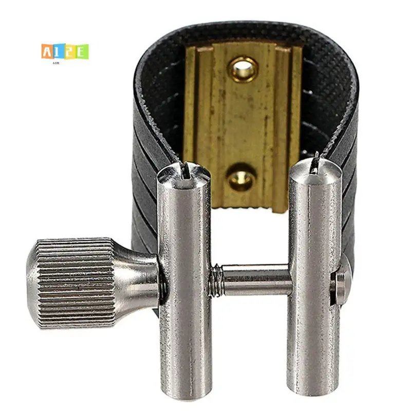

A12E-Alto Saxophone Ligature Fastener Compact Leather Ligature For Alto Saxophone Mouthpiece