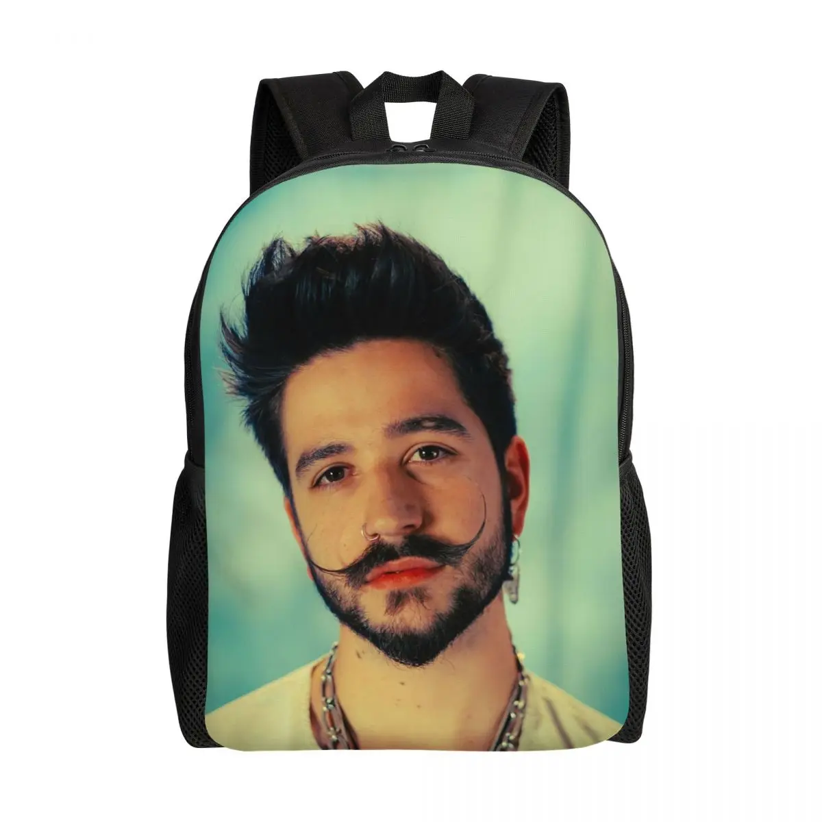 

Custom Pop Singer Camilo Echeverry Backpack for Girls Boys School College Travel Bags Women Men Bookbag Fits 15 Inch Laptop