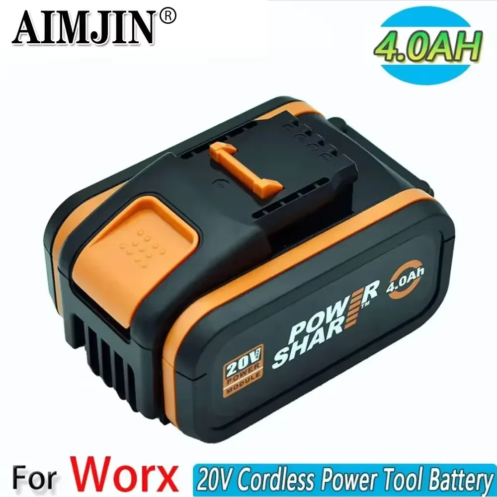 

20V 4.0/6.0Ah Lithium battery Rechargeable For worx WA3553 WA3551 WA3553.1 WA3570 for All WORX Electric and Garden Tools
