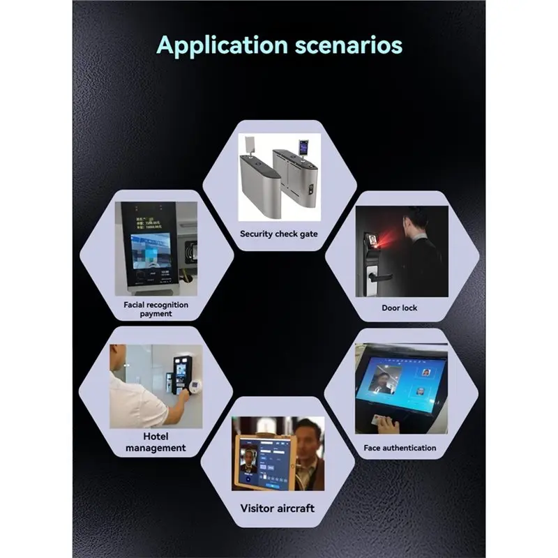 【BRILLIANT 】FP002 Double Lens Infrared Sensing Recognition Module For Facial And Palm Vein Detection, Circular Design