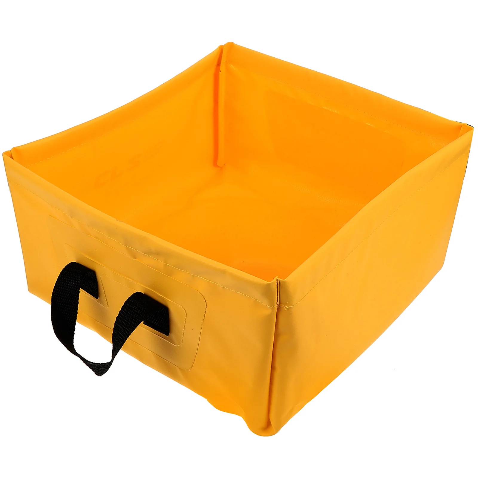 

1Pcs Portable Folding Water Bucket Lightweight Outdoor Square Fishing Bucket Camping Hiking Travel Yellow