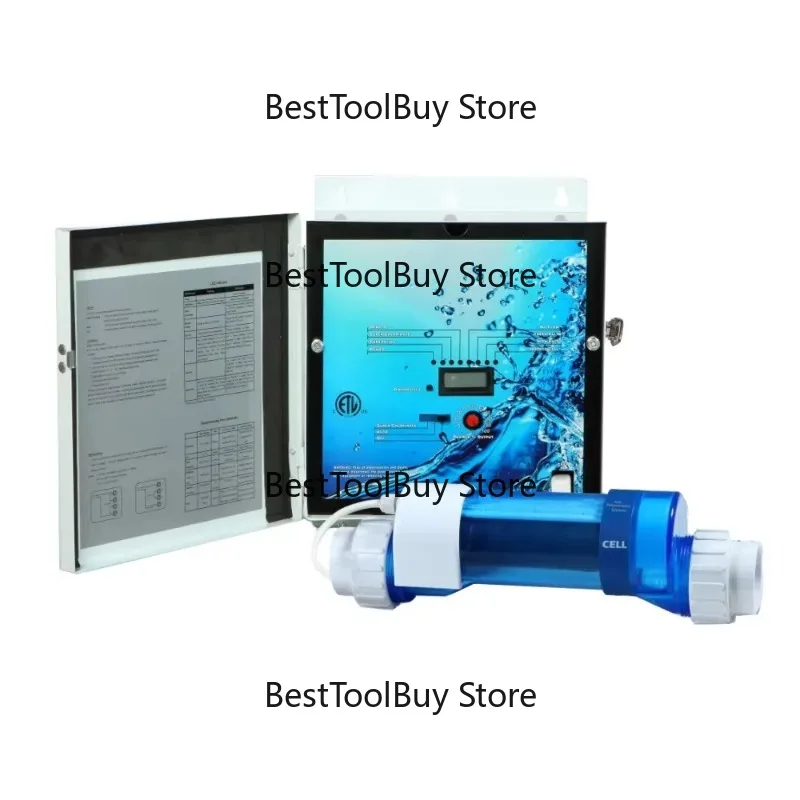 

Adjustable salt chlorinator for swimming pool