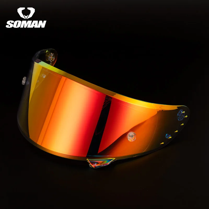 

SOMAN Motorcycle Helmet Lens for 961S X7 X8 Model Helmet Visors Anti-glare Lens Windshield Viceras Para Casco Helmet Accessories